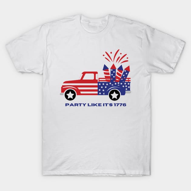 Party Like Its 1776 T-Shirt by Marvellous Tees 